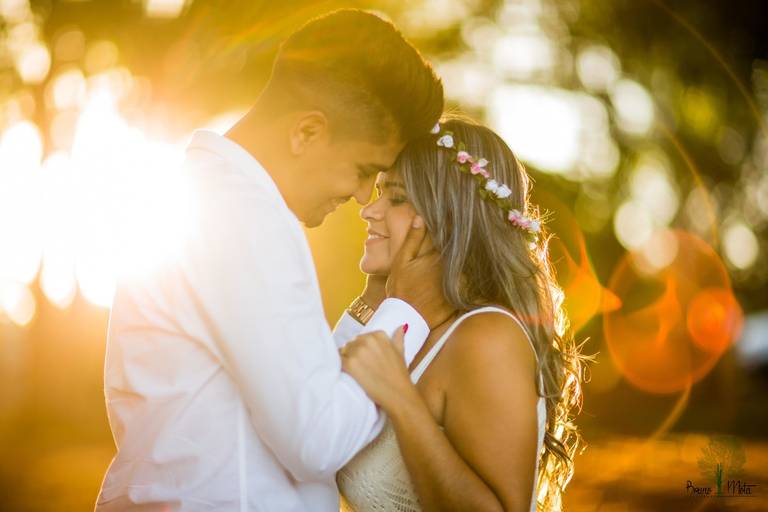 Ensaio com por do sol