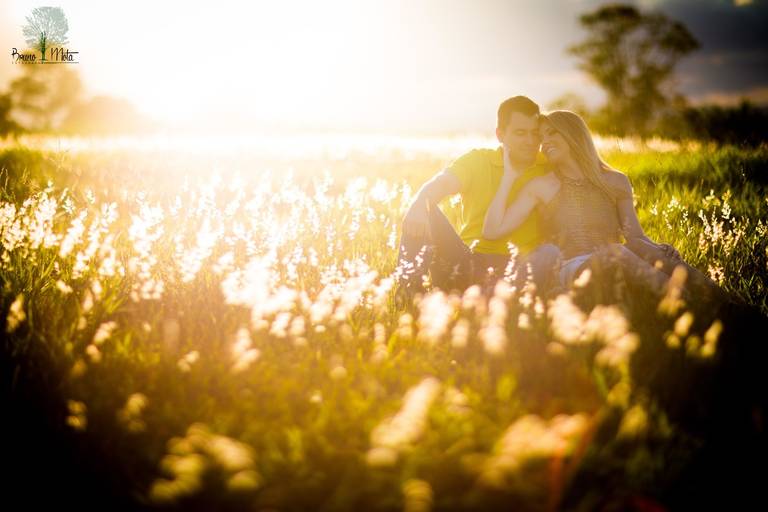 Ensaio com por do sol