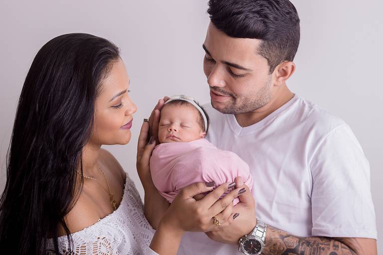 fotos de bebê com os pais