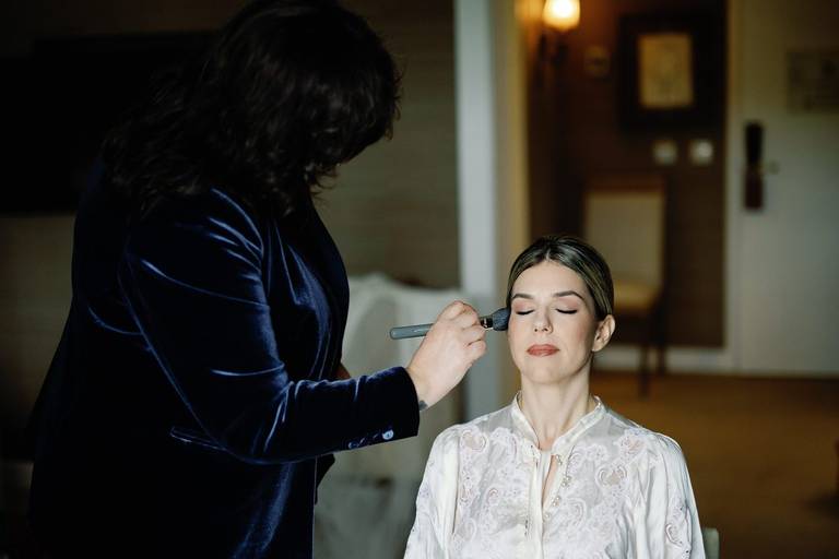 Maquilhagem de noiva, acne, maquilhagem corretiva, smokey eye, casar em portugal, quinta da pacheca, pedro netto, barbara brandão, lounge fotografia