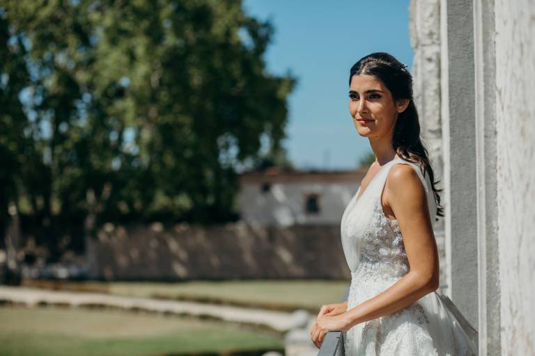 Maquilhagem de noiva, retrato de noiva, preparação da noiva