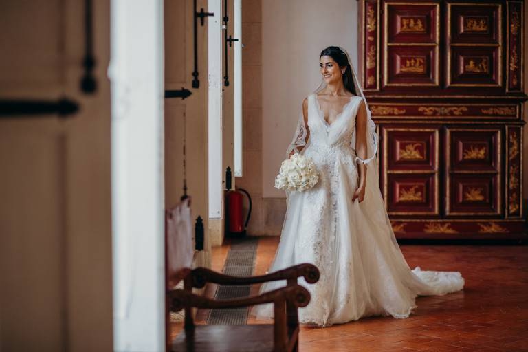 Maquilhagem de noiva, retrato de noiva, preparação da noiva, vestido de noiva