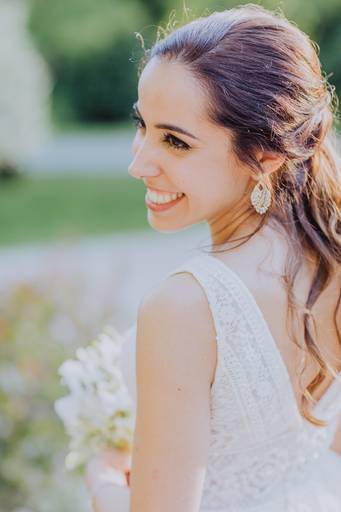 Maquilhagem de noiva, preparação da noiva, vestido de noiva, bouquet de noiva