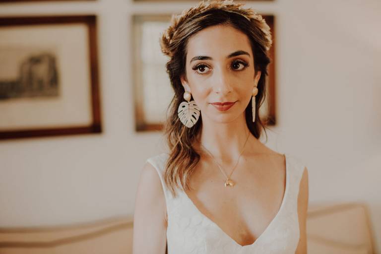 Maquilhagem de noiva, preparação da noiva, vestido de noiva, bouquet de noiva