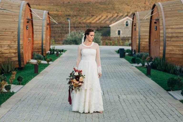 Maquilhagem de noiva, preparação da noiva, vestido de noiva, bouquet de noiva
