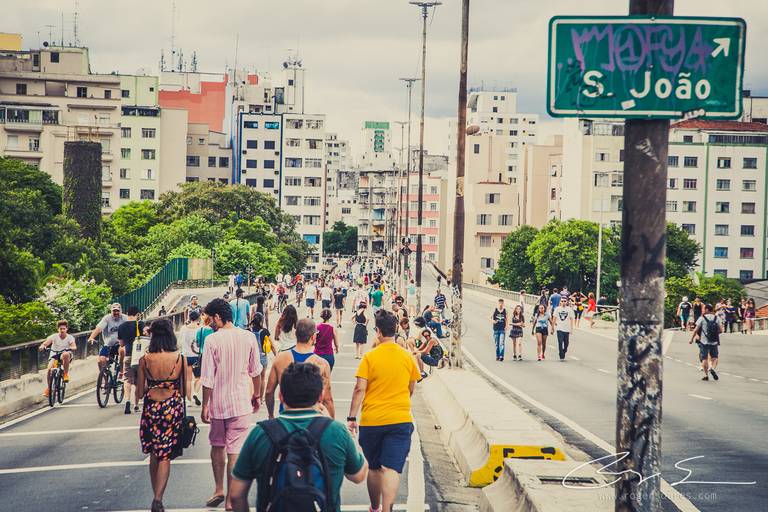 carnaval de rua são paulo pessoas prédios fantasias olhares alegria tristeza álcool minhocão