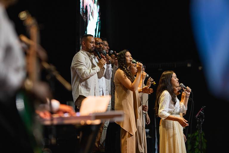 Vocalistas em Musical de Natal 2023-Igreja Sara Campo Grande/MS