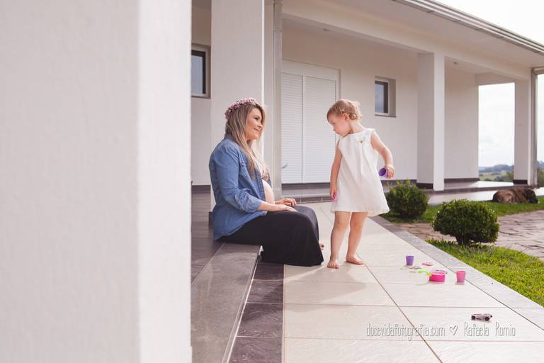 FOTO ENSAIO GESTANTE MÃE E FILHA  CAXIAS DO SUL-RS