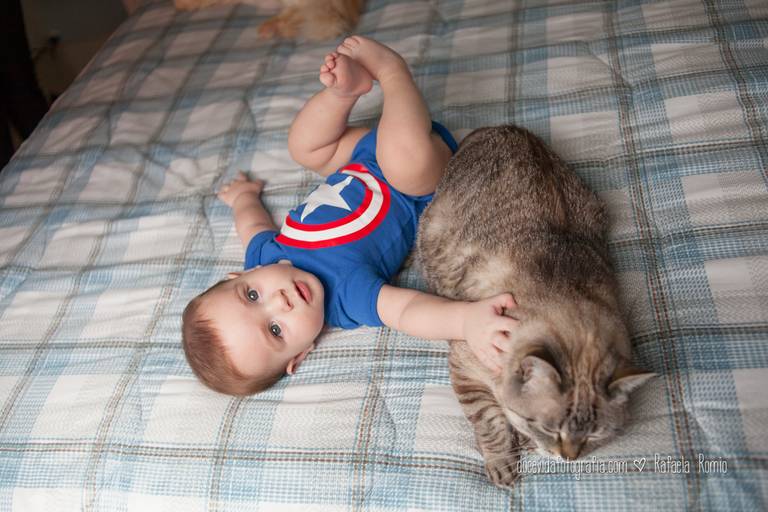 FOTO BOOK INFANTIL MENINO E GATO CAXIAS DO SUL-RS