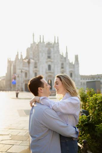 foto de casal em milão