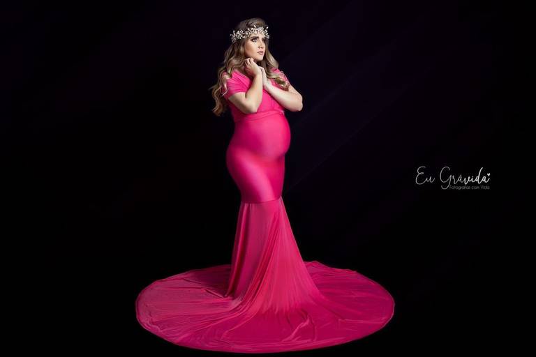 book de gestante em estúdio