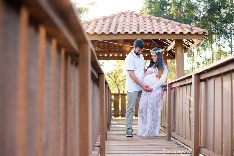 foto de gestante ao ar livre curitiba