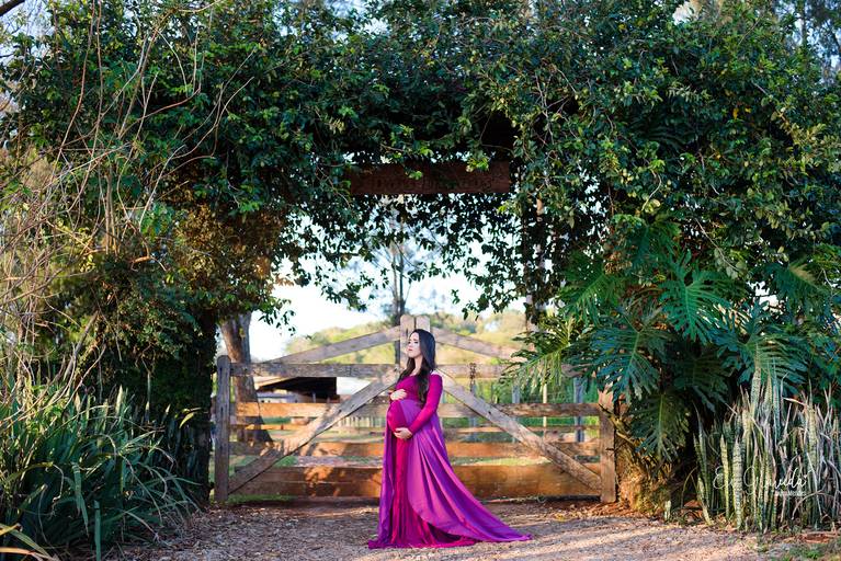 Ensaio fotográfico no por do sol