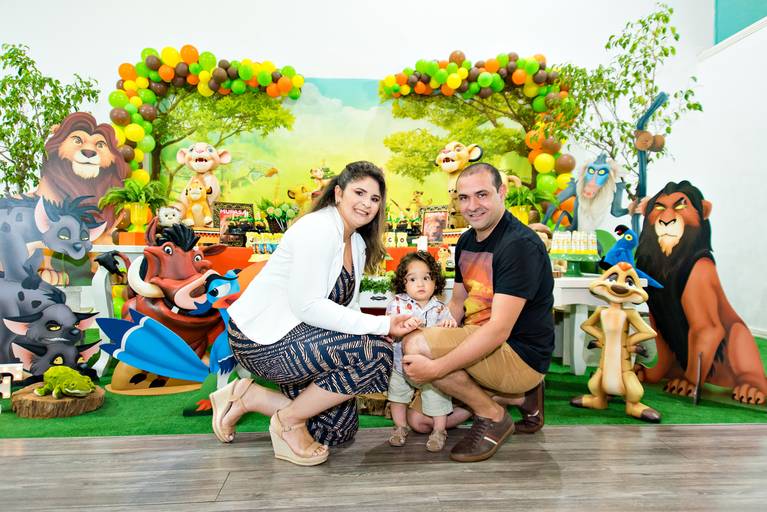 Fotografia de família em aniversário infantil em Curitiba