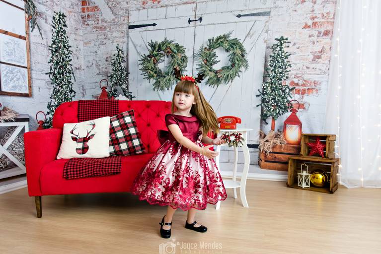 Diversão em fotografias de natal