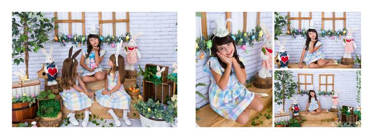 diversão entre irmãs em ensaio fotografico tematico de páscoa em curitiba com a fotografa joyce mendes