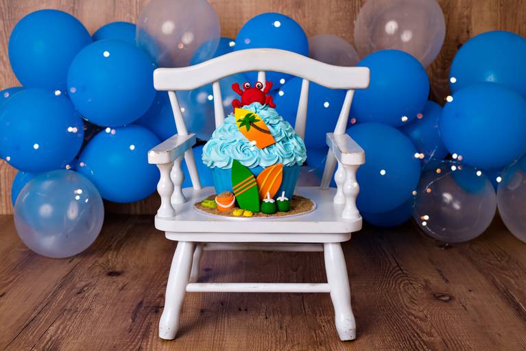 bolo de smash the cake 