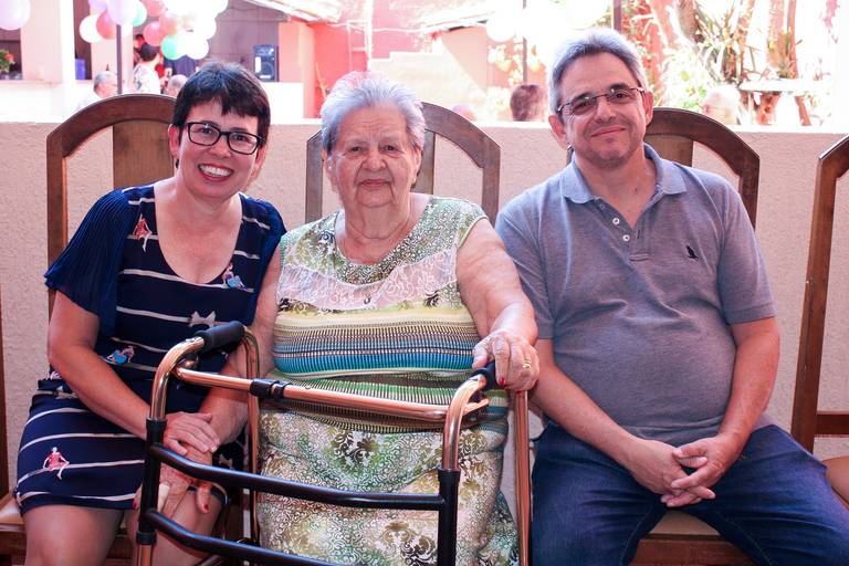 Nando e Dagmar prestigiando aniversariante