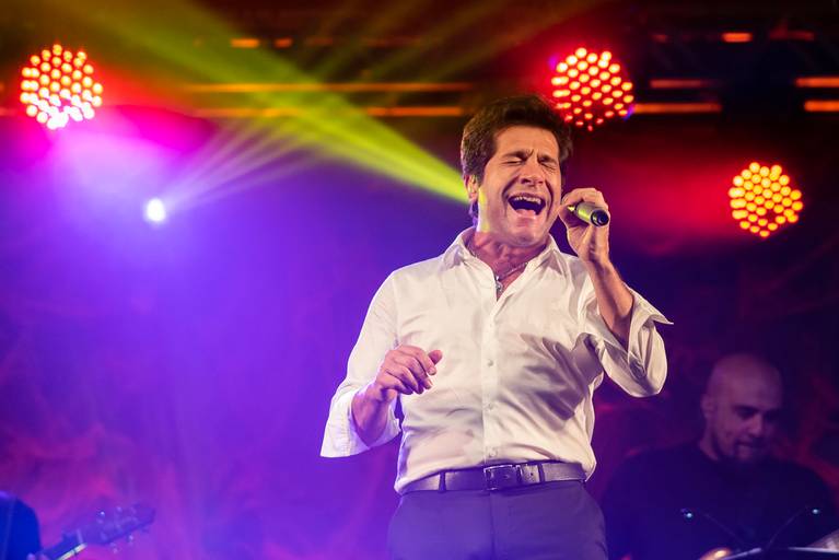 fotografo de shows espetaculos eventos cantor daniel em show corporativo na cidade de jau