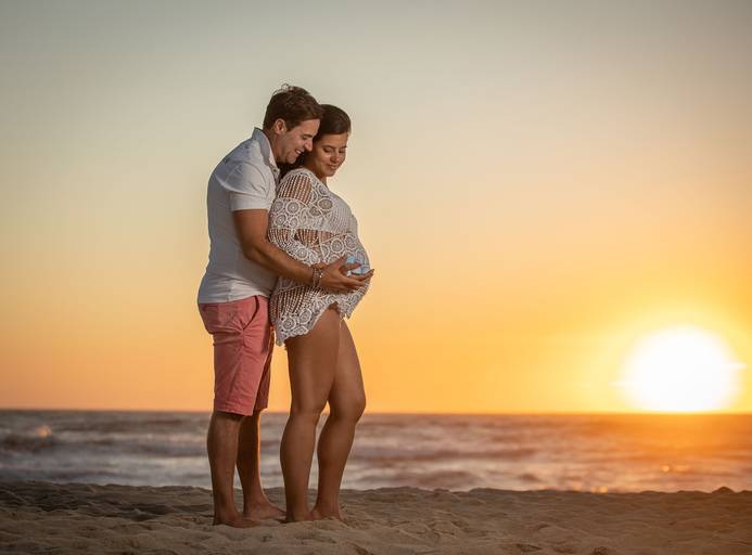 fotos por do sol gravida