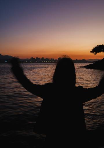 ensaio fotográfico vista praia por do sol