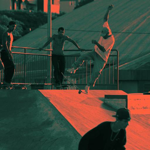 manobra radical de skatista