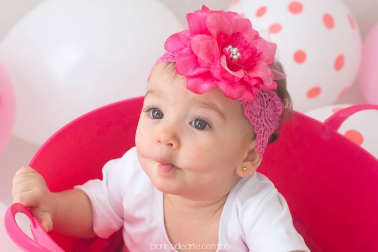 Fotografia de bebês e crianças - Banho de Arte
