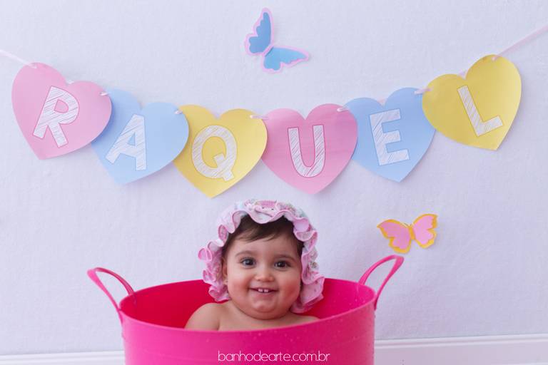 Fotografia de bebês e crianças - Banho de Arte