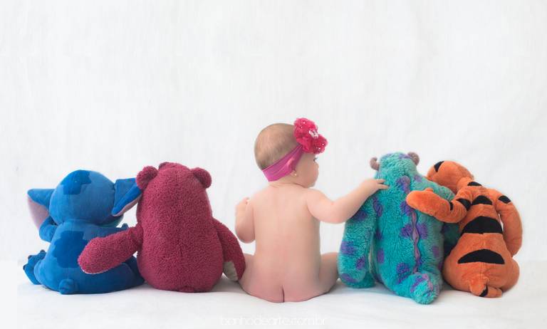 Fotografia de bebês e crianças - Banho de Arte