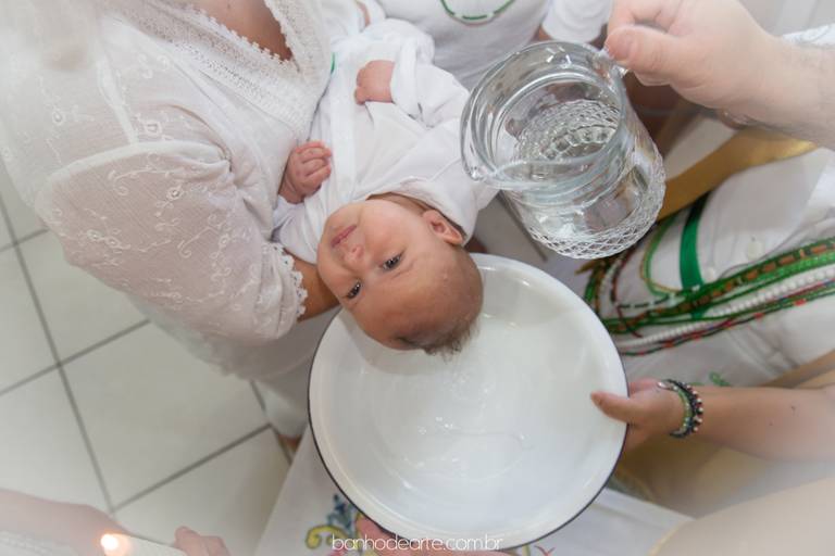 Fotografia de Batizado - Banho de Arte