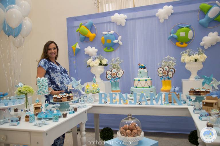 Fotografia de Chá de Bebê - Banho de Arte