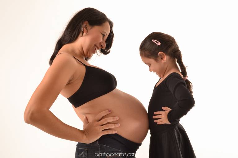 Fotografia de Gestante - Banho de Arte