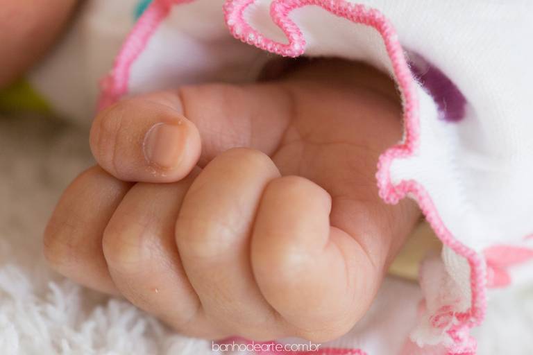 Fotografia de Recém-Nascidos (newborn) - Banho de Arte