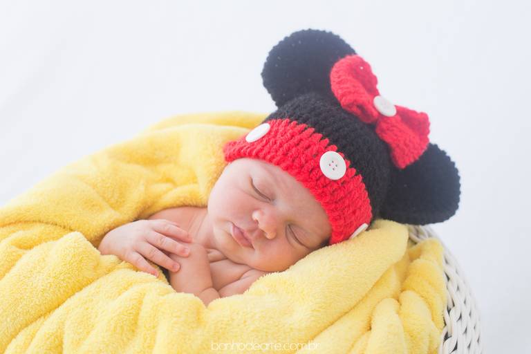 Fotografia de Recém-Nascidos (newborn) - Banho de Arte