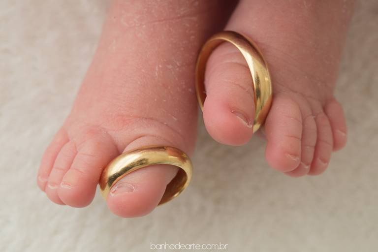 Fotografia de Recém-Nascidos (newborn) - Banho de Arte