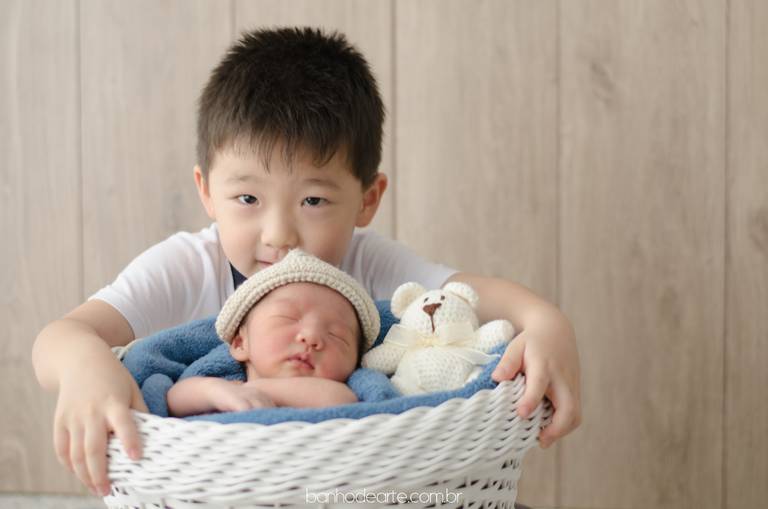 Fotografia de Recém-Nascidos (newborn) - Banho de Arte