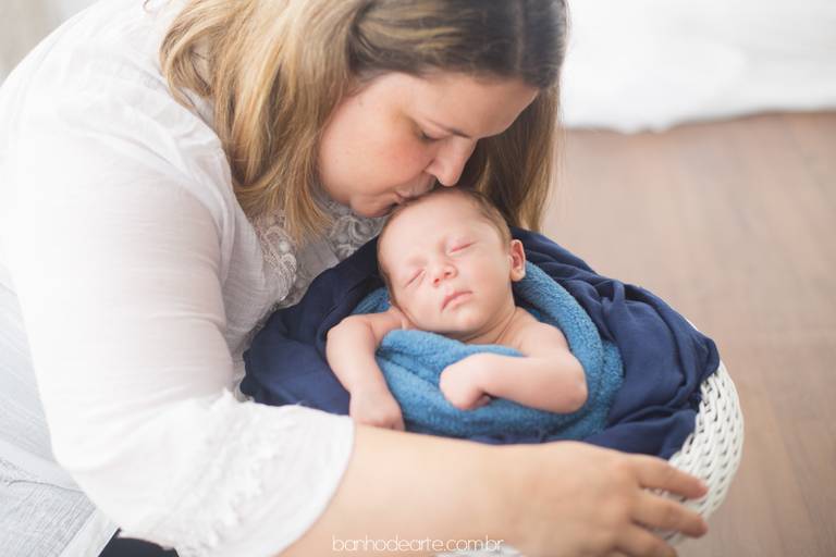 Fotografia de Recém-Nascidos (newborn) - Banho de Arte