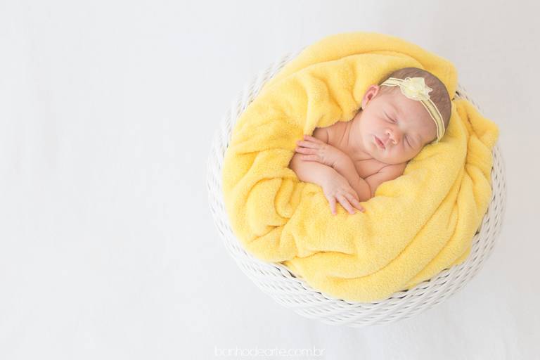 Fotografia de Recém-Nascidos (newborn) - Banho de Arte