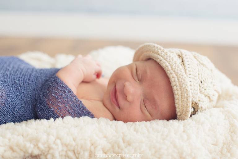 Fotografia de Recém-Nascidos (newborn) - Banho de Arte