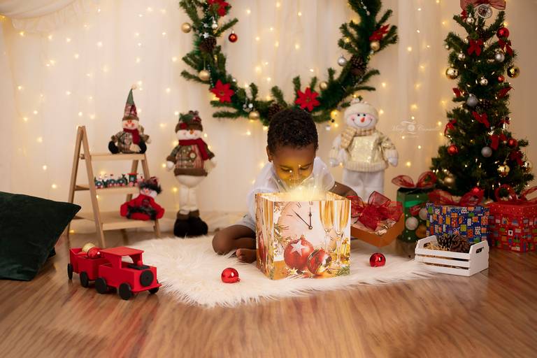 ensaio fotográfico infantil de natal RJ