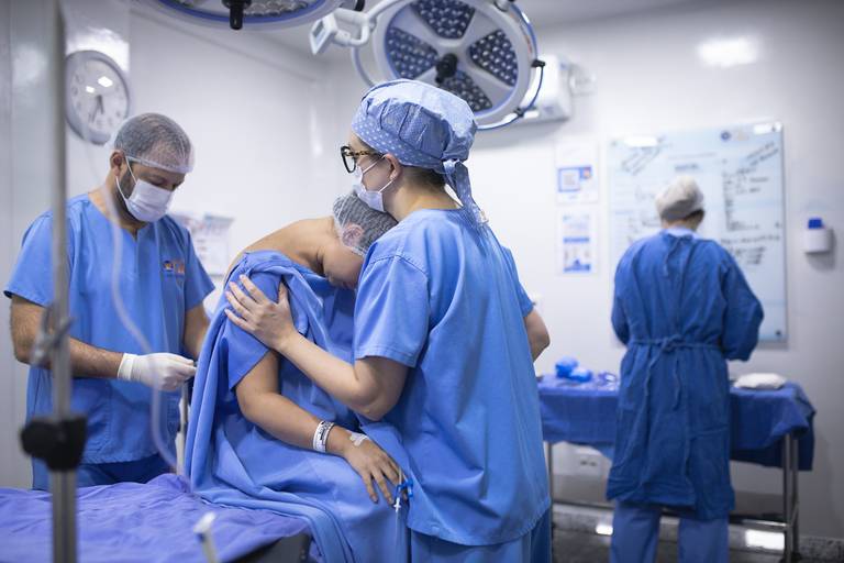 Equipe   preparada para o grande momento.