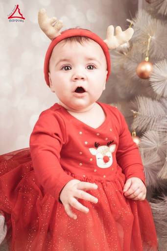 Iris na sessão fotográfica no estúdio de Arouca