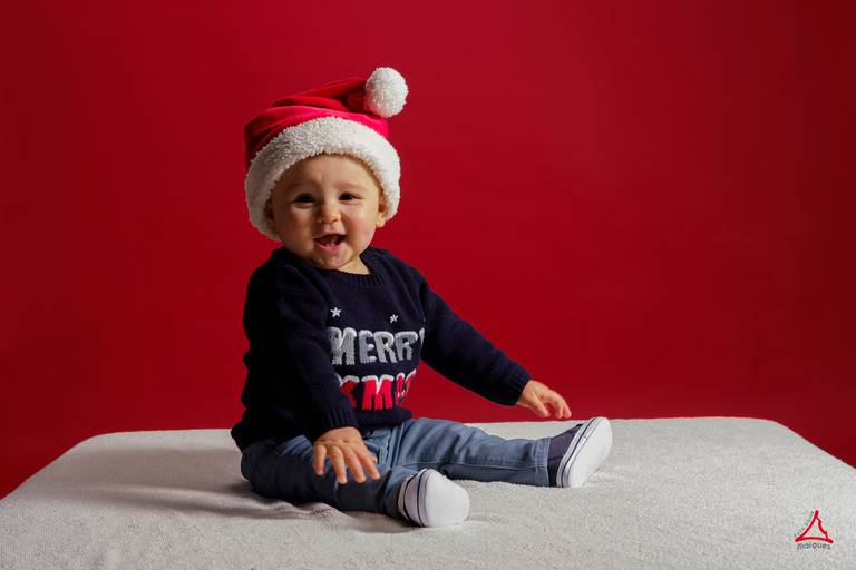 Bebé Francisco na sessão fotográfica