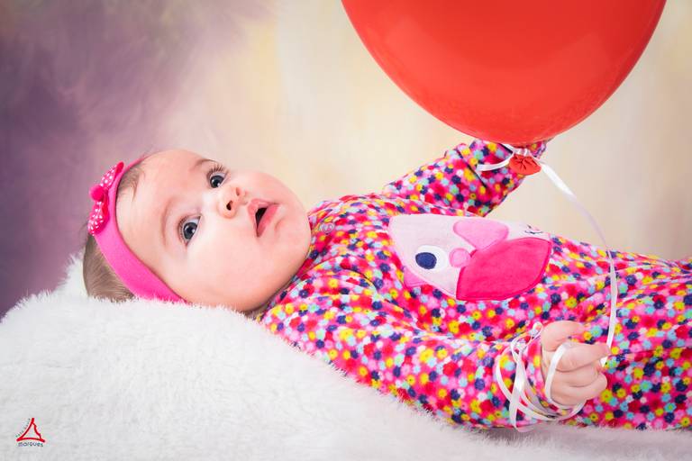 Matilde com na sessão fotográfica de estúdio de Arouca