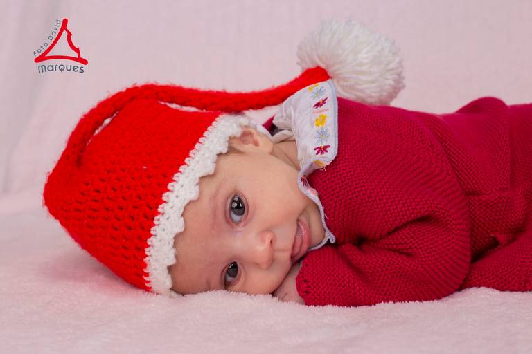 Sessão de Natal com bebé