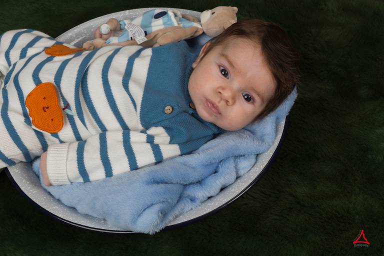 Sessão fotográfica a bebé