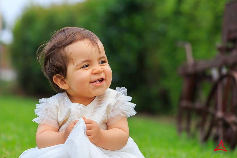 Valentina na sessão fotográfica na Quinta do Outeiro 