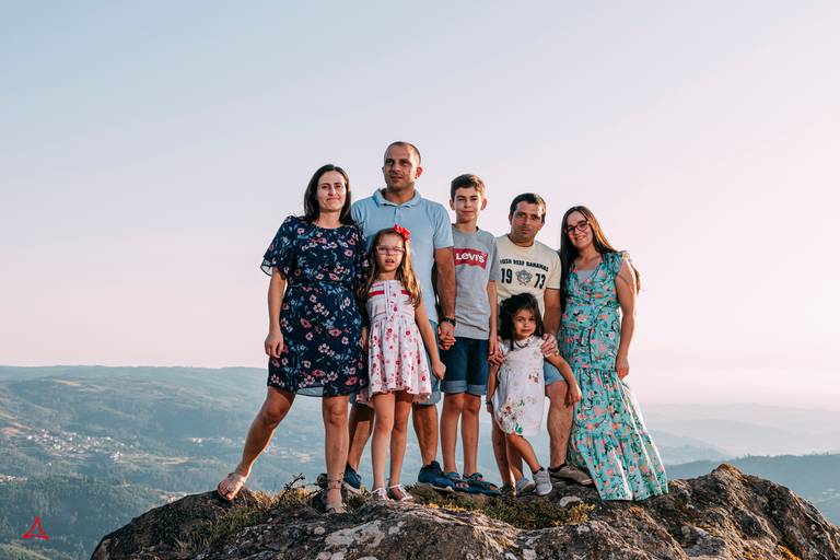 Família na serra