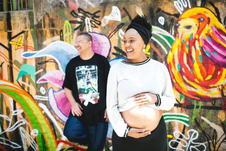 Ensaio gestante Beco do Batman