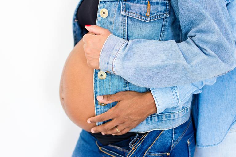 gestante lifestyle em casa